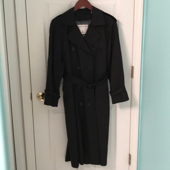 London Fog Jackets & Blazers - London Fog Trench Coat - Black